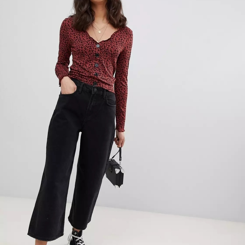 Asos Leopard Print Buttondown - image 1